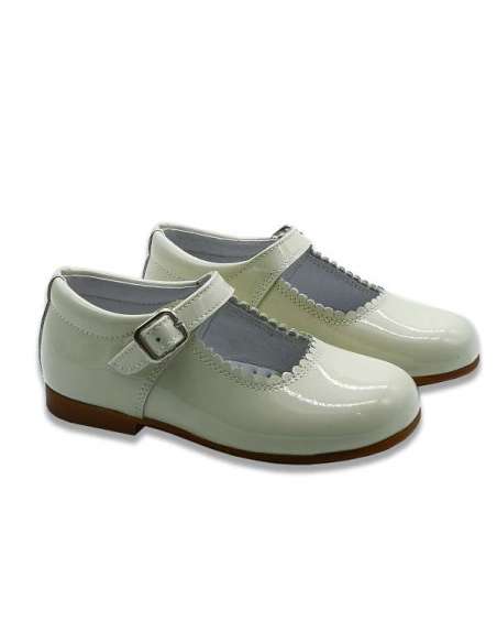MARY JANES IN PATENT BAMBI 4199 BEIG