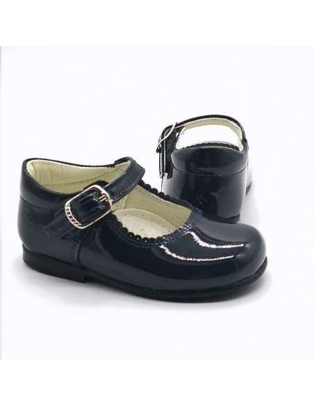 MARY JANES IN PATENT BAMBI 4199 NAVY