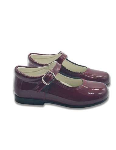 MARY JANES IN PATENT BAMBI 4199 BURGUNDY