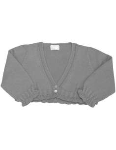 DF20001 GREY PERLE JACKET GIRL BRAND DULCE DE FRESA