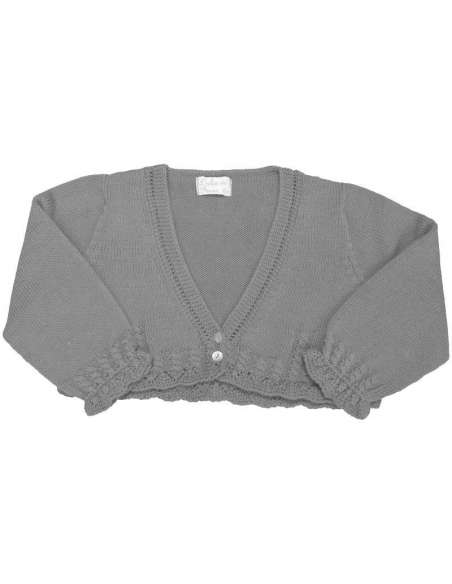 DF20001 GREY PERLE JACKET GIRL BRAND DULCE DE FRESA