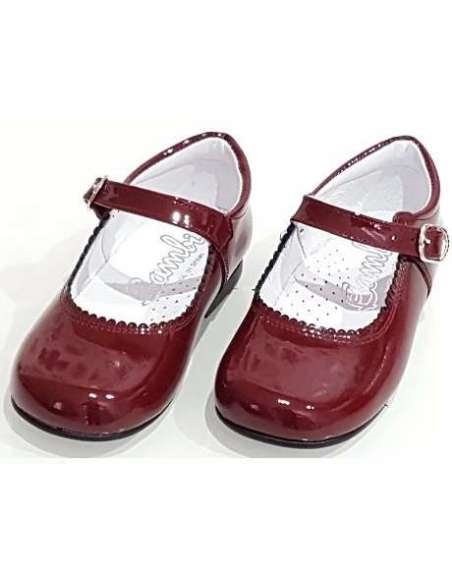 MERCEDITAS DE CHAROL BAMBI 4199 BURDEOS