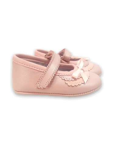 PRAM SHOES IN LEATHER CITOS 1705 PINK