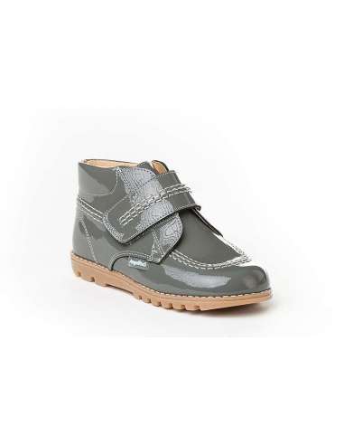 Kickers Boots in Patent Angelitos 306 Grey