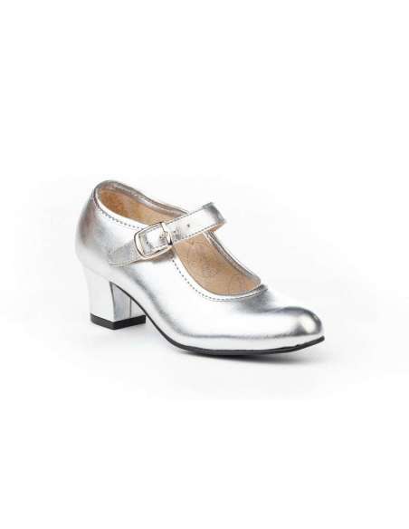 Zapato Flamenca Hebilla AngelitoS 307 Plata