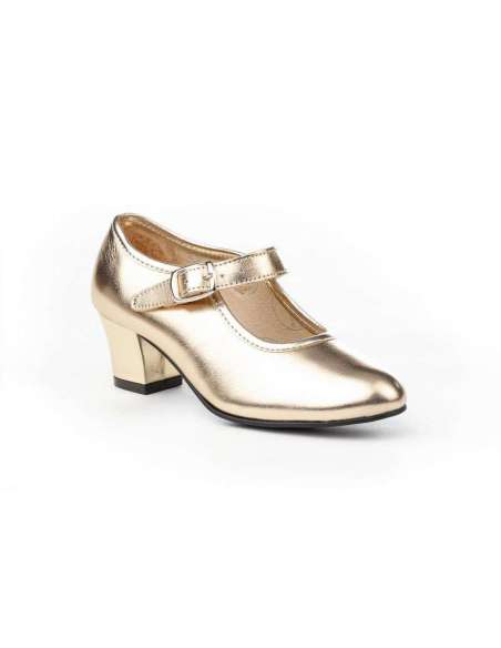 Zapato Flamenca Hebilla AngelitoS 307 Platino
