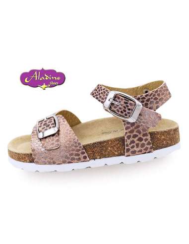 GIRLS SANDALS IN LEATHER  ALADINO 11253 PINK