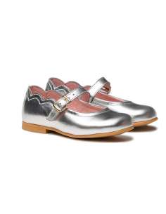 Mary Janes Patent Leather AngelitoS 1100 silver