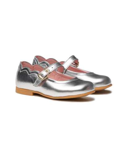 Mary Janes Patent Leather AngelitoS 1100 silver