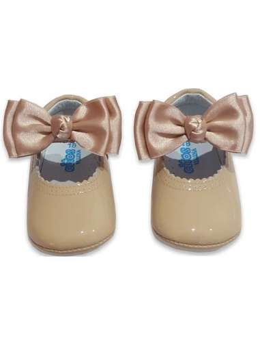 PRAM SHOES IN PATENT CHANTELLE CITOS 712 CAMEL