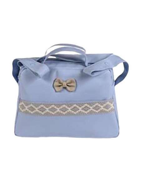 AMANDA BLUE BABY-BAG IN POLIPIEL