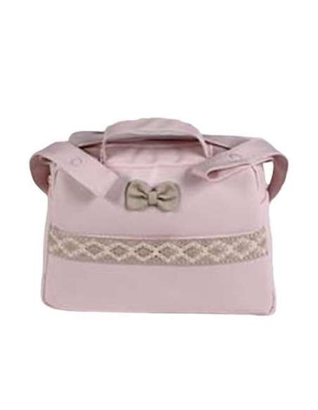 AMANDA PINK BABY-BAG IN POLIPIEL