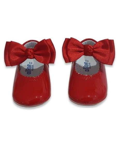PRAM SHOES IN PATENT CHANTELLE CITOS 712 RED