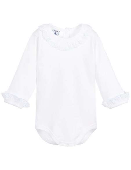 B1191 BLANCO/CELESTE BODY BEBE MARCA BABIDU