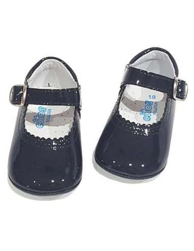 PRAM SHOES IN PATENT CITOS 712 NAVY