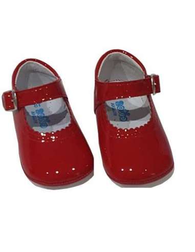 PRAM SHOES IN PATENT CITOS 712 RED