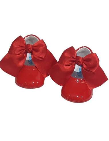 PRAM SHOES IN PATENT WITH EMMA´S BOW CITOS 712 RED