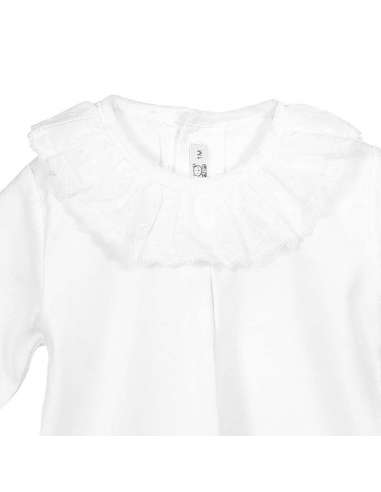 15004 WHITE PLUMETILLA SHIRT  BRAND  CALAMARO