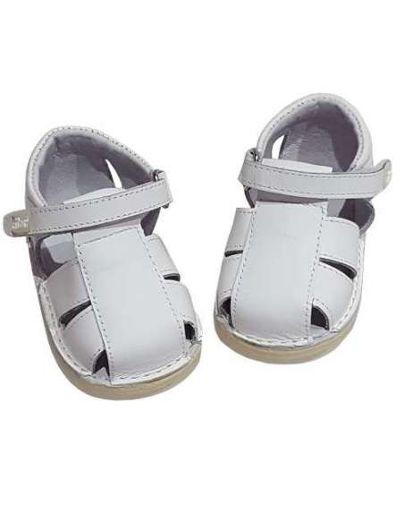 BOYS SANDALS IN LEATHER 8028 WHITE