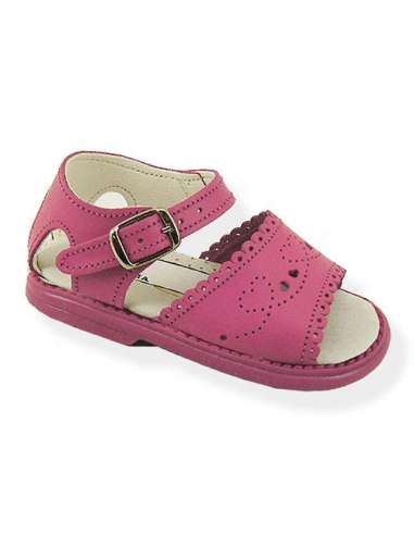 GIRLS SANDALS IN LEATHER ALADINO 2176 FUXIA