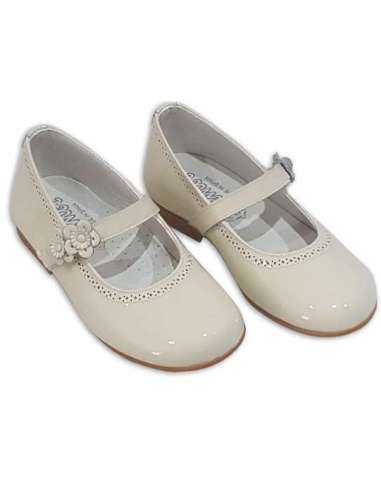 MARY JANES IN PATENT BAMBI 4383 BEIG