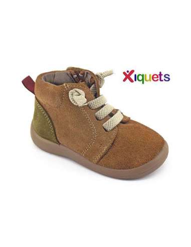 Suede boots combined Xiquets 52001 camel