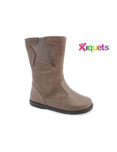 Boots in leather combined Xiquets 42953