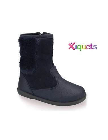 Boots in leather combined Xiquets 42453