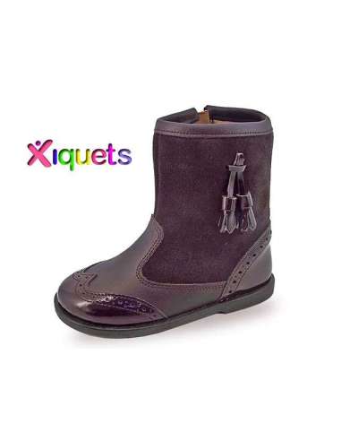 Boots in patent leather combined Xiquets 43409