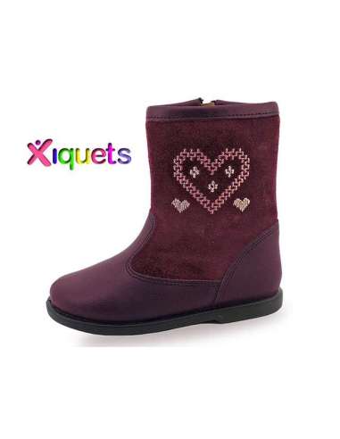 Boots in leather combined Xiquets 43408