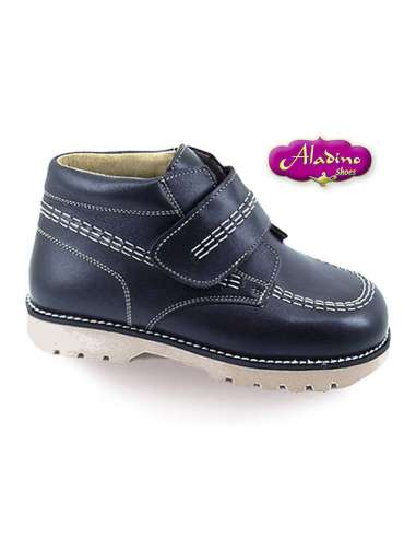 KICKERS BOOTS IN LEATHER ALADINO 490 NAVY