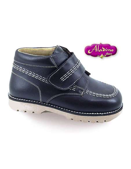 KICKERS BOOTS IN LEATHER ALADINO 490 NAVY