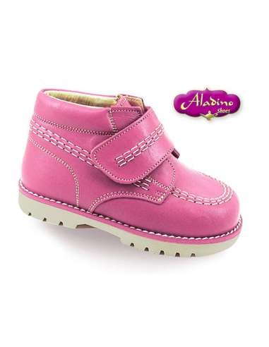 KICKERS BOOTS IN LEATHER ALADINO 490 FUXIA