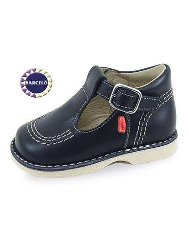 T- BARS KICKERS IN LEATHER BARCELÓ 401 NAVY