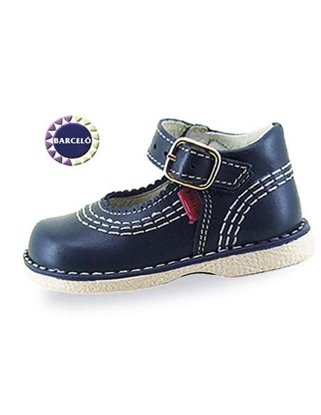 MARY JANES KICKERS IN LEATHER BARCELÓ 127 NAVY