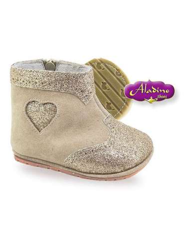 BOOTS IN SUEDE WITH GLITTER ALADINO 720 CAMEL
