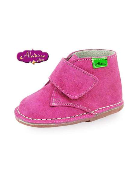 BOTITA DE BEBE EN PIEL ALADINO 664 FUXIA