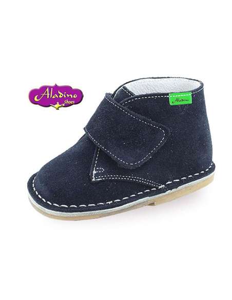 BOTITA DE BEBE EN PIEL ALADINO 664 MARINO