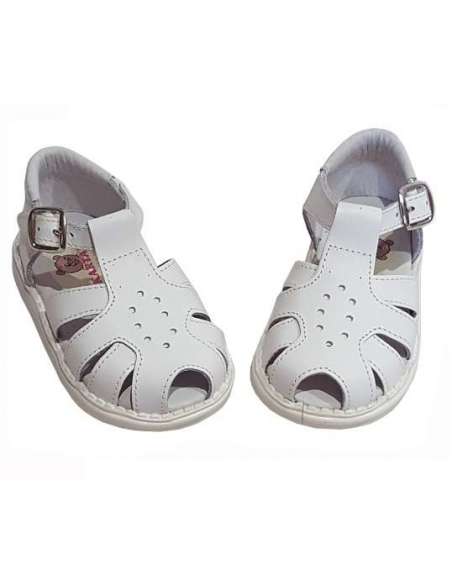 BOYS SANDALS IN LEATHER KARTADA 275 WHITE