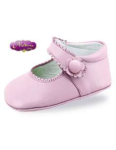 PEUQUE DE BEBÉ EN PIEL ALADINO 611 ROSA