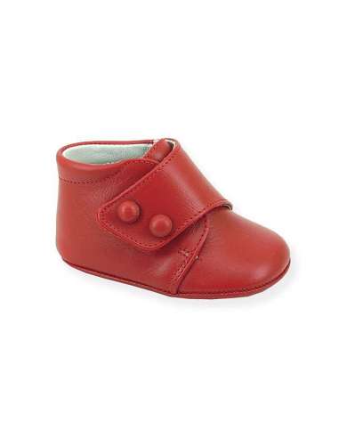 PRAM SHOES IN LEATHER ALADINO 627 RED