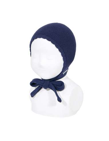 50500010 MARINO KNITTED BABY BONNET IN COTTON  BRAND CONDOR