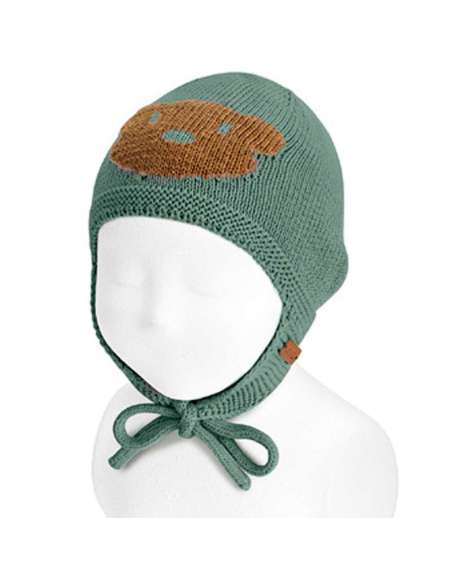 50016010  VERDE GORRO CON OREJERAS CARA OSITO MARCA CONDOR