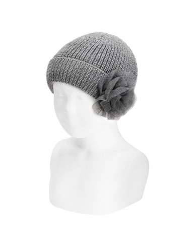 50038011 GREY HATS WITH A TULLE FLOWER   BRAND CONDOR