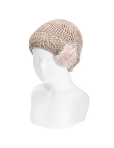 50038011 STONE HATS WITH A TULLE FLOWER   BRAND CONDOR