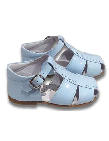 SANDALS IN PATENT BAMBI 4985 BLUE