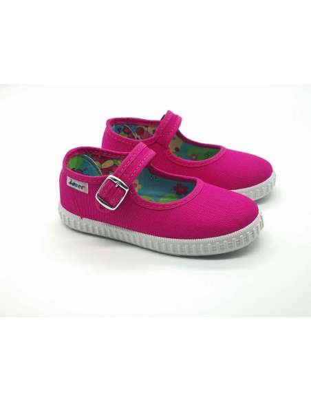 Canvas Mary Janes Javer 62 fuschia