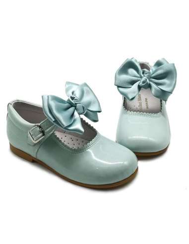 Mary Janes in patent leather Cocoboxi 6270 mint with bows