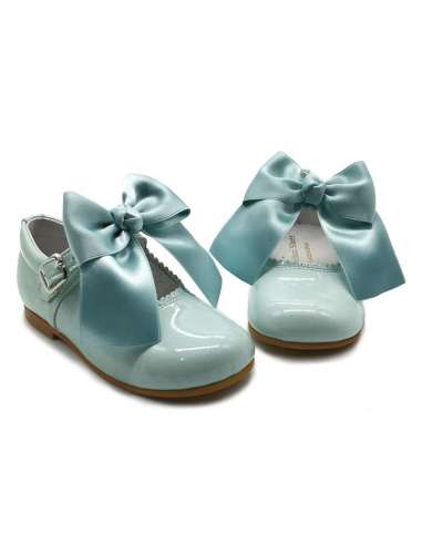 Mary Janes in patent leather Cocoboxi 6270 mint with bows