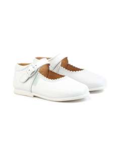 Mary Janes in leather AngelitoS 500 white